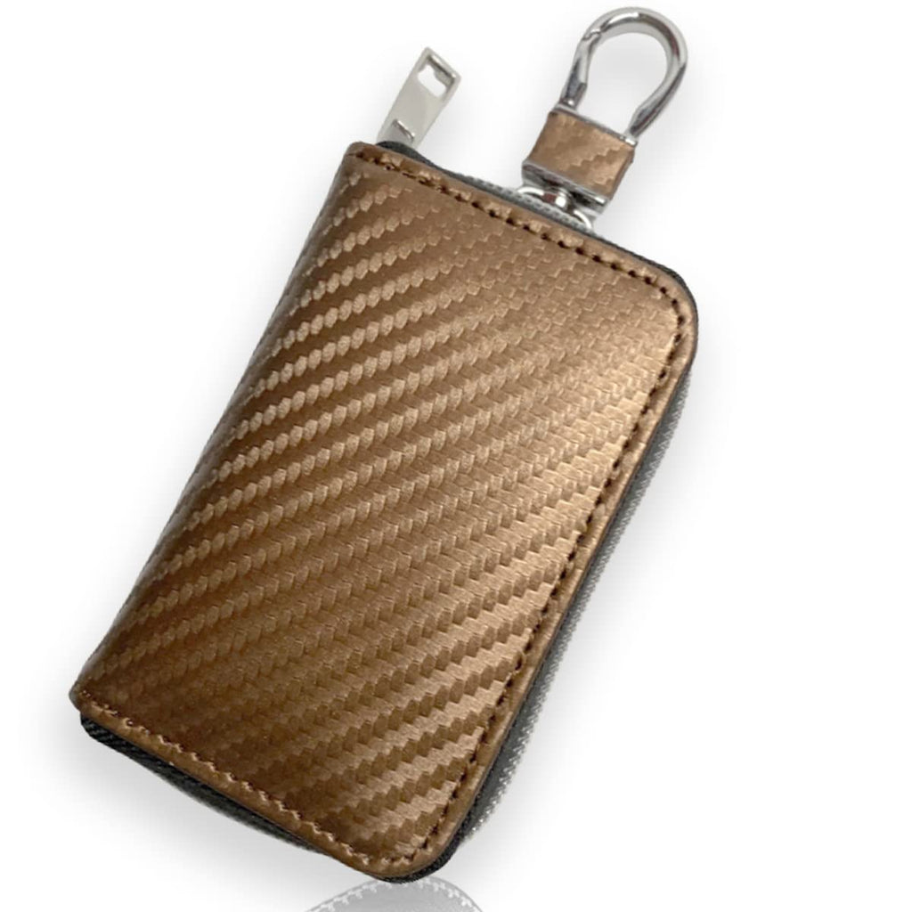 スマートキーケース 2個収納 ダブルファスナー 2個 ケース 本革 革 キーケース スマートキー レディース メンズ