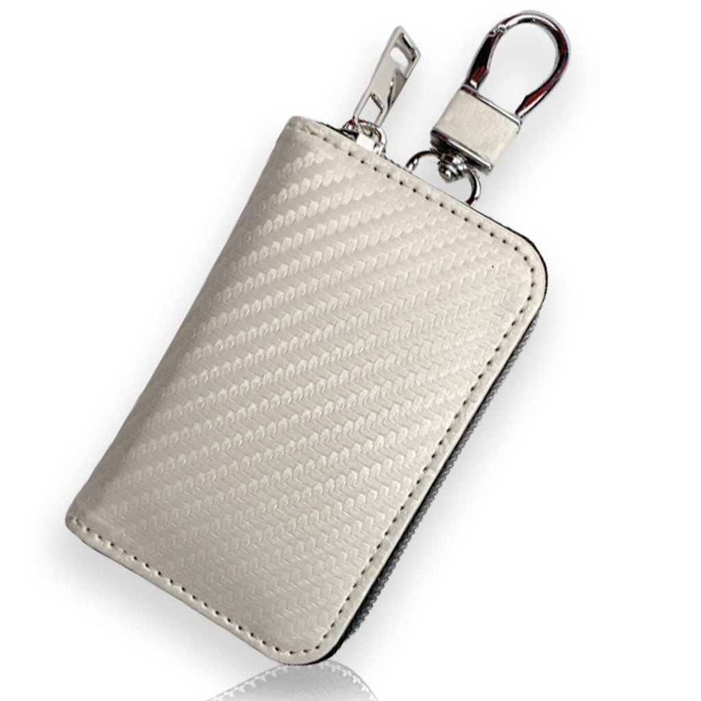 スマートキーケース 2個収納 ダブルファスナー 2個 ケース 本革 革 キーケース スマートキー レディース メンズ